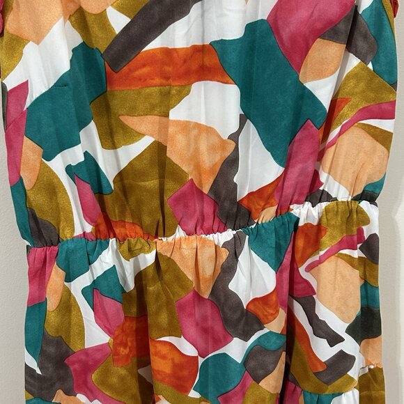 Umgee USA Tiered Dress Womens MED Floral Boho Ruffled Style # A0905 - Pre-Owned - Picture 7 of 16